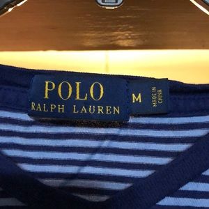 Polo Ralph Lauren Blue and Light Blue T-Shirt.